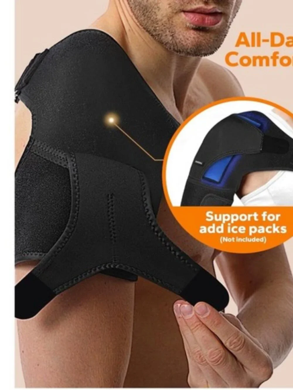 Adult Adjustable Shoulder Brace Compression Stability Support Unisex Men Women